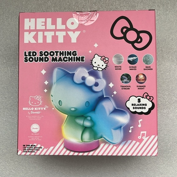 🆕 Hello Kitty Sound Machine 5 Sounds Soothing LED - Picture 4 of 6